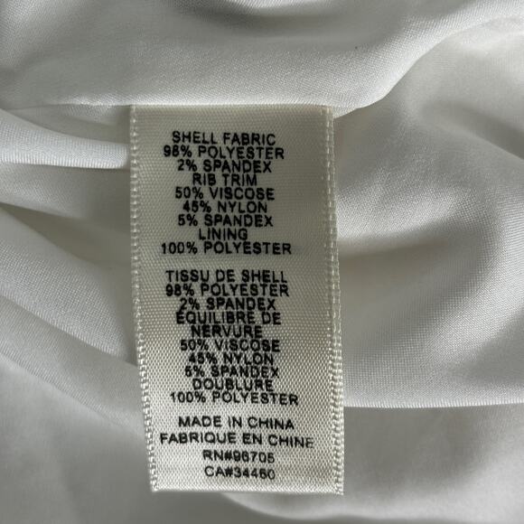 Rebecca Taylor White Knit Piqué A-Line Flutter Hem Dress  Sizes 6,8,14 NWT - Picture 11 of 11